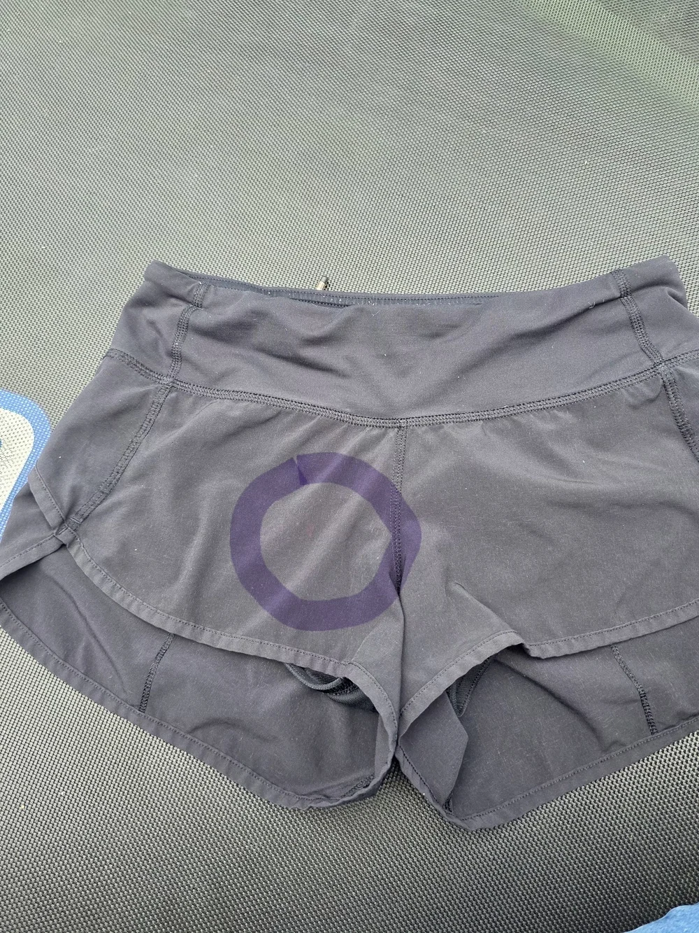lululemon athletica Black Double-Layer Athletic Shorts